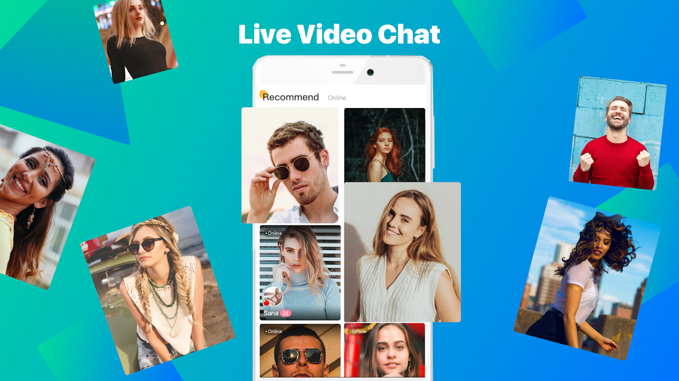 Chat live online video